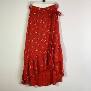 Billabong, Women’s, Dancing Til Dawn wrap, high-low skirt, size small. E…